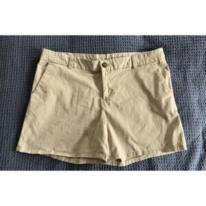 Khakis by Gap Womens Size 14 Shorts Tan Beige 5” Inseam Chino Flat Front